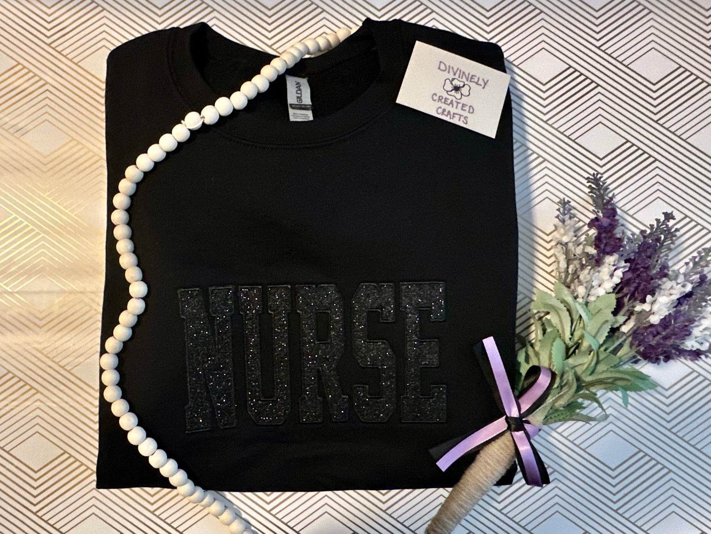 Healthcare Glittered Sweatshirt