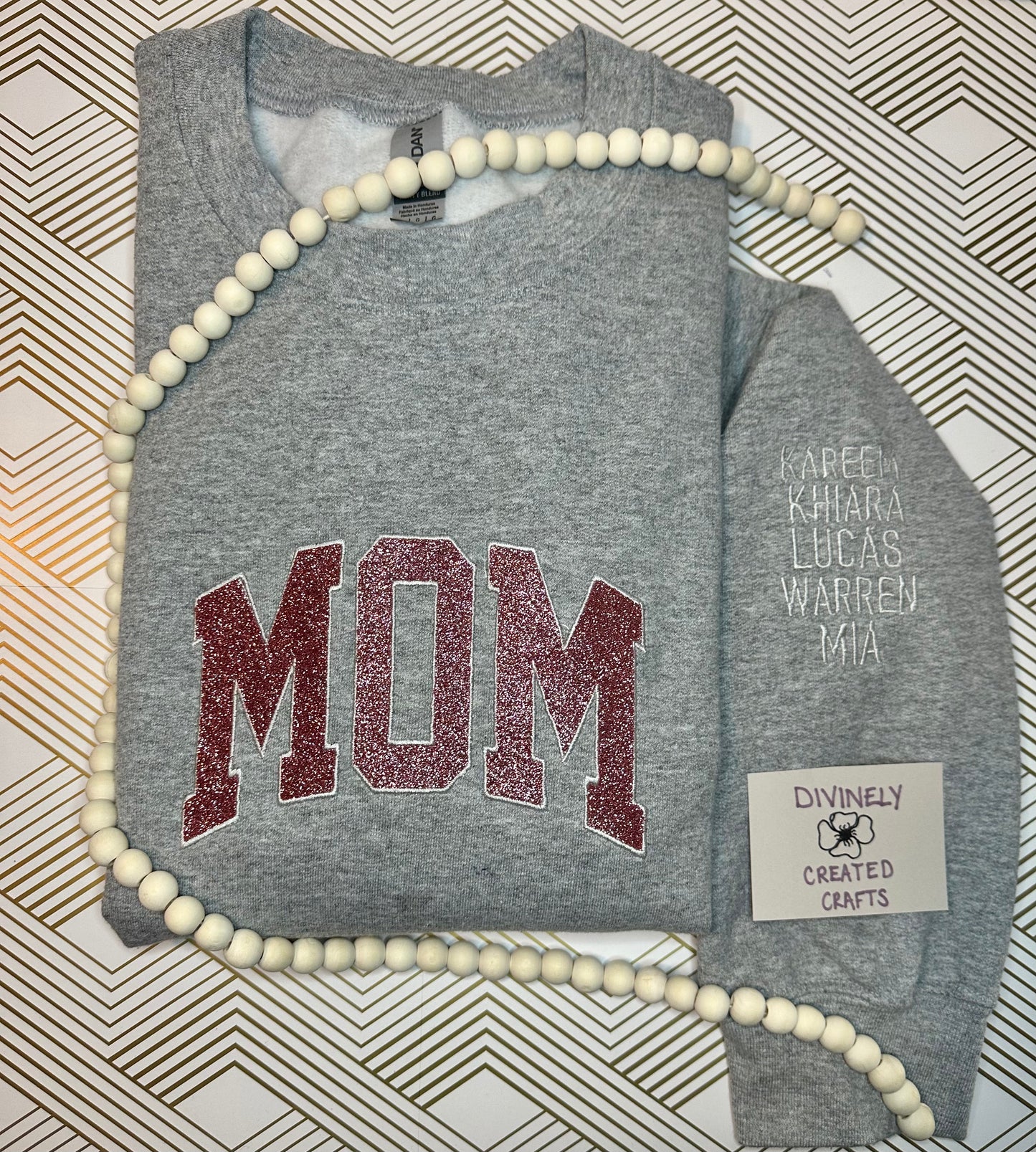 Mom Glittered Sweatshirt