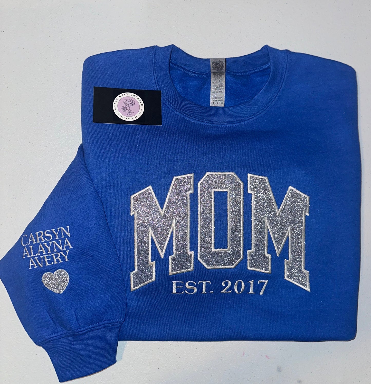 Mom Glittered Sweatshirt