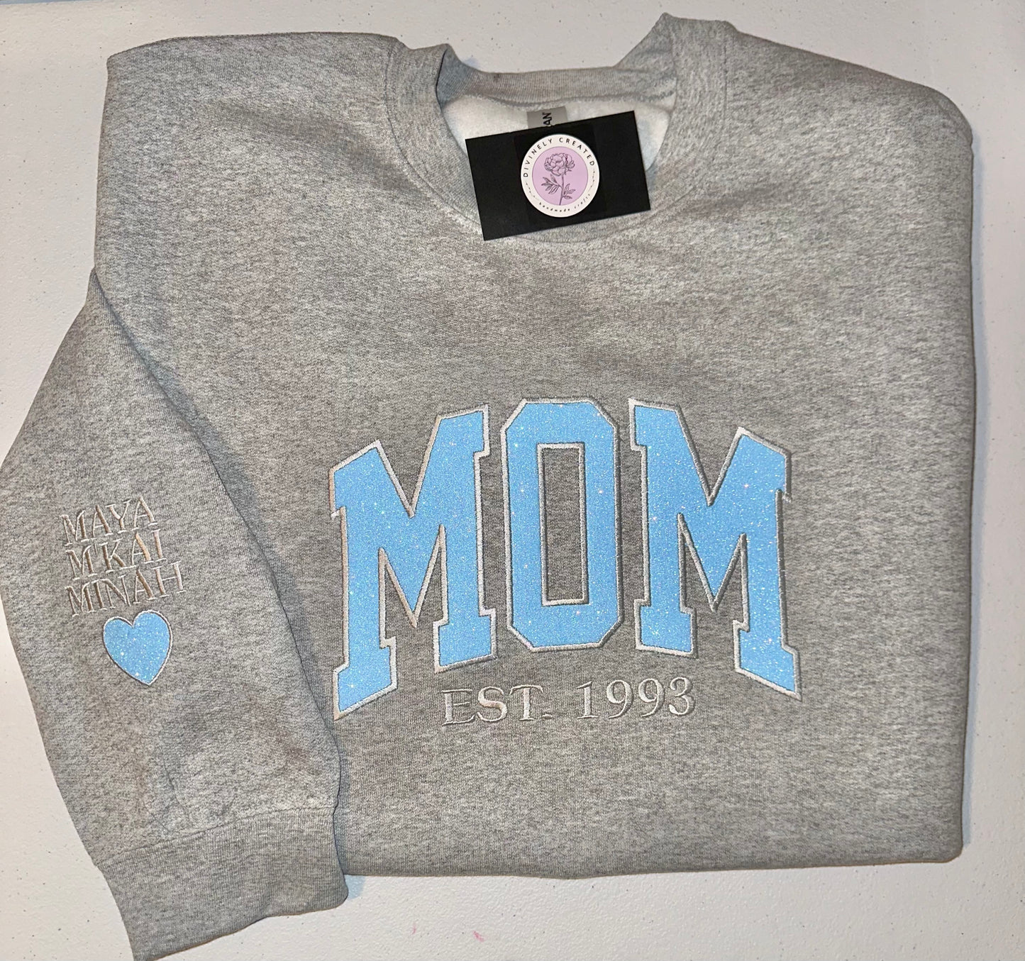 Mom Glittered Sweatshirt